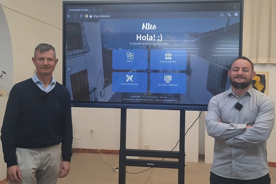 presentación nueva web municipal altea