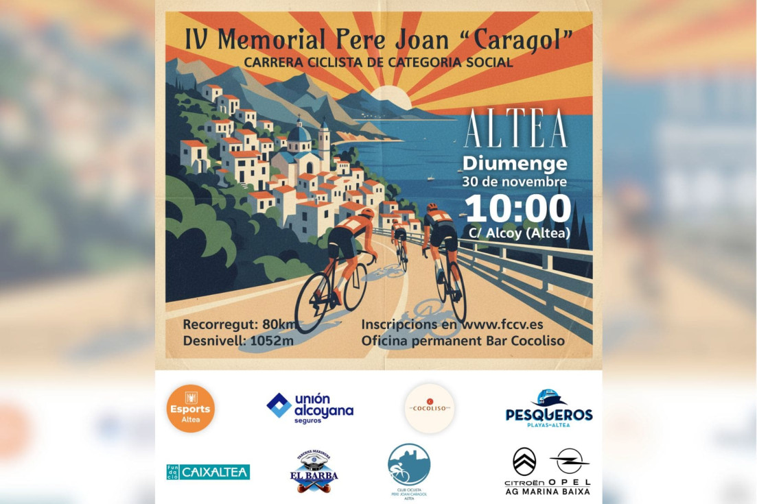 cartel memorial Pere Joan Caragol Altea