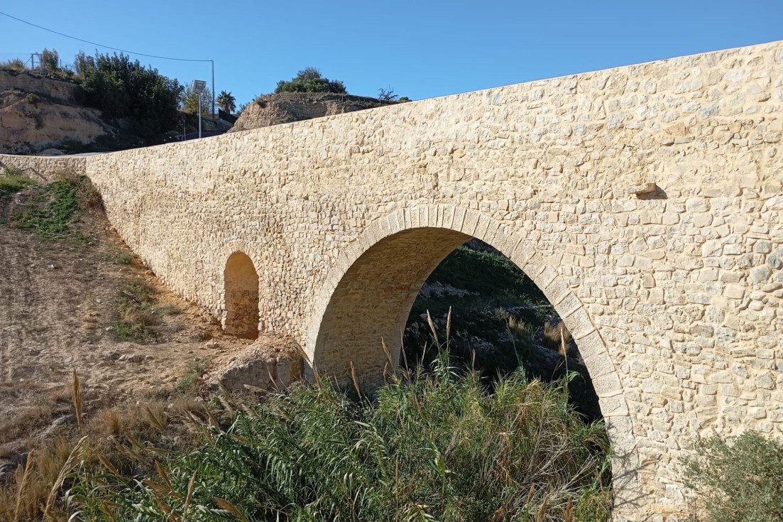 Pont Sant Argil después limpieza villajoyosa