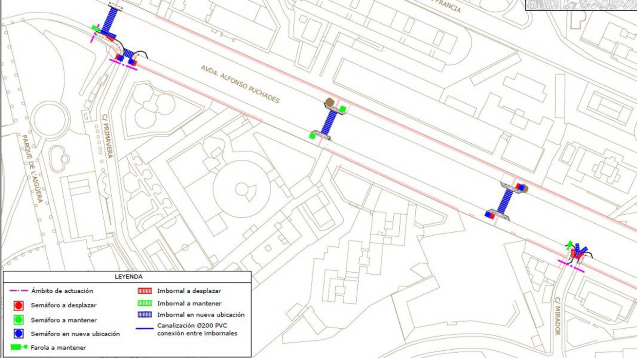 proyecto mejora accesibilidad avenida Alfonso Puchades Benidorm