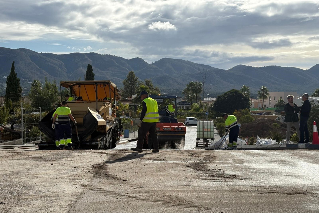 l’Alfàs recta final obras prolongación calle Rosa dels Vents