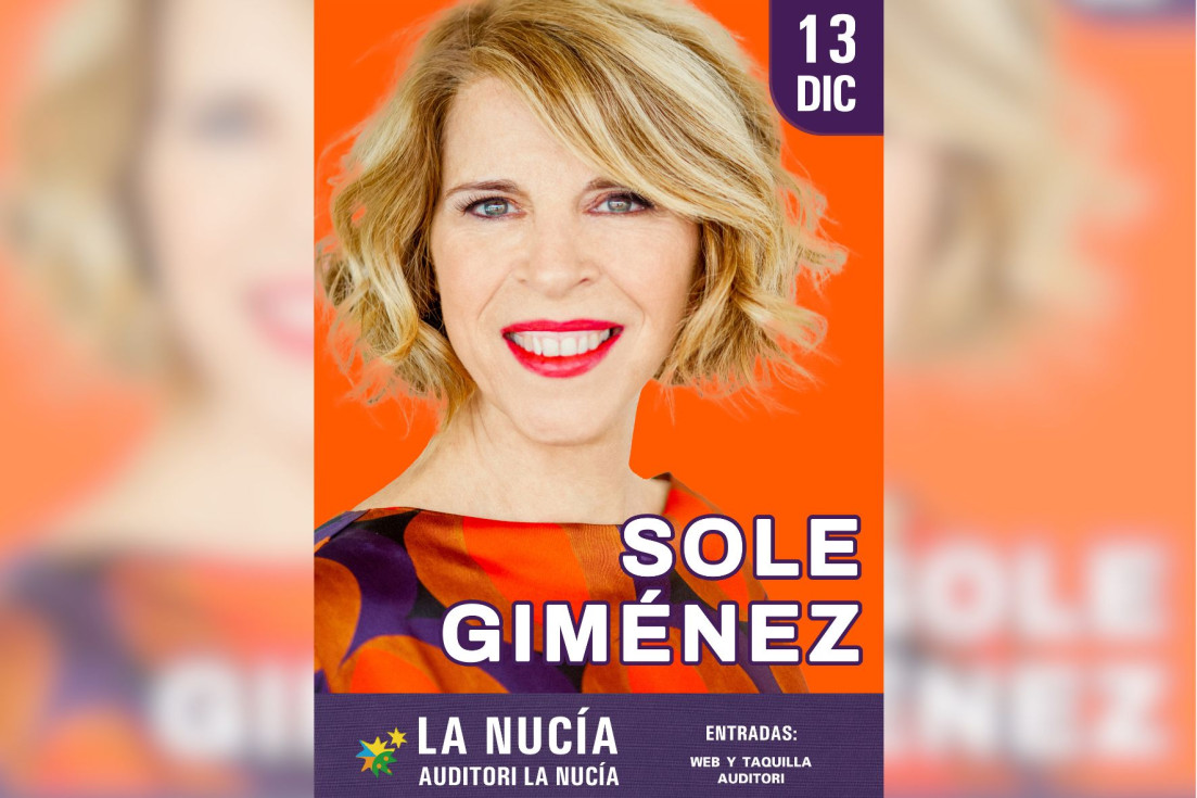 Sole Giménez vuelve a l’Auditori de La Nucía con su gira “¡Celebración! 40 Aniversario”