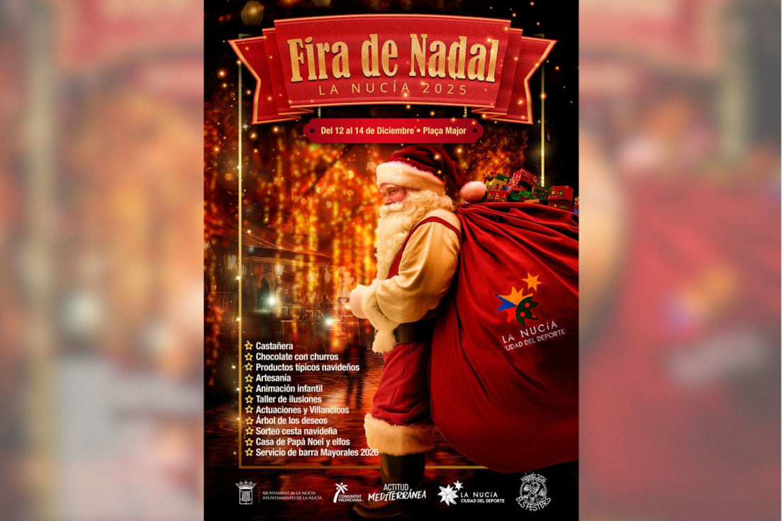 Cartel feria Navidad La Nucía 2025