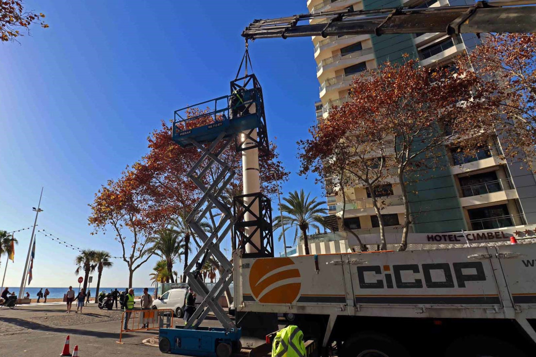 retirada columnas andrea benidorm