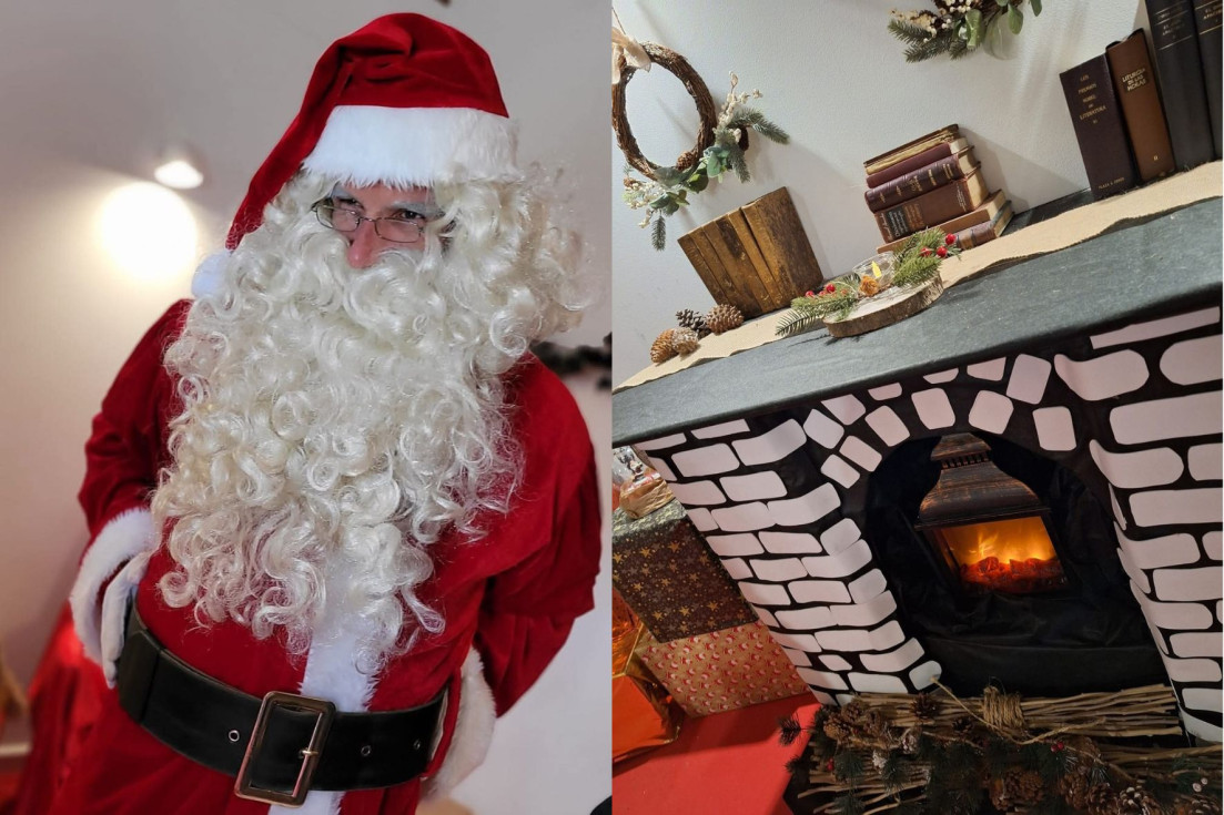 papa noel Feria de Navidad Polop de la Marina 2024